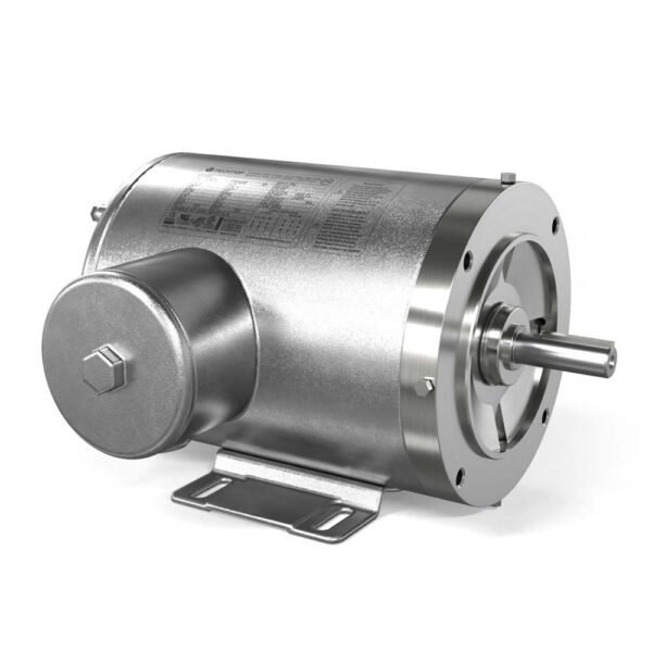 Techtop Stainless Steel IP69K Food Safe Electric Motor 1HP 575V 1800RPM 56HC TENV