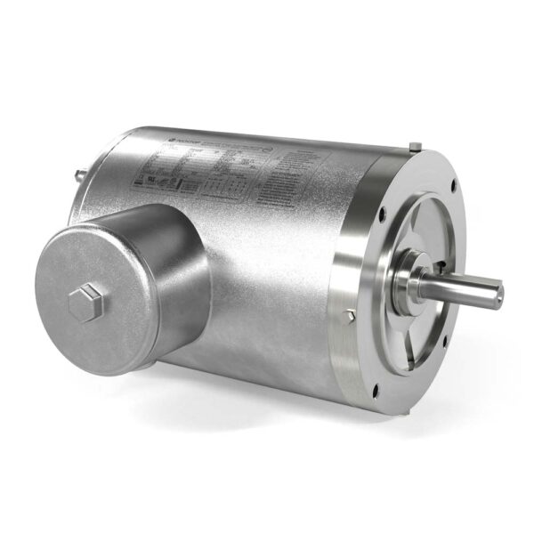 Techtop Stainless Steel IP69K Food Safe Electric Motor 1HP 230/460V 1800RPM 56HC TENV